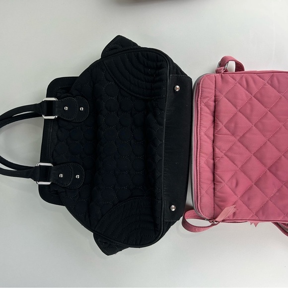 Vera Bradley Black and Pink Handbag Collection - Picture 8 of 16